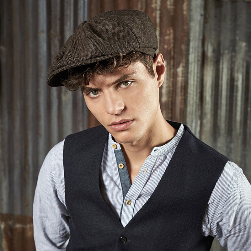 Casquette gavroche &agrave; chevron